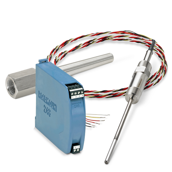 Rosemount 214C Thermocouple Sensor, 248 Rail Mount Transmitter and 114C Thermowell CONFIGURE REQUEST QUOTE