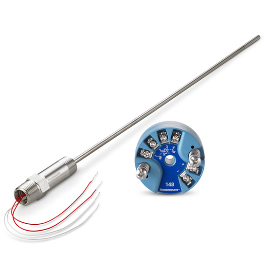 Rosemount 214C RTD Temperature Sensor and 148 Temperature Transmitter